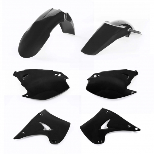 KIT PLÁSTICOS STANDART ACERBIS KAWASAKI KX 250 2003-2008 PRETO